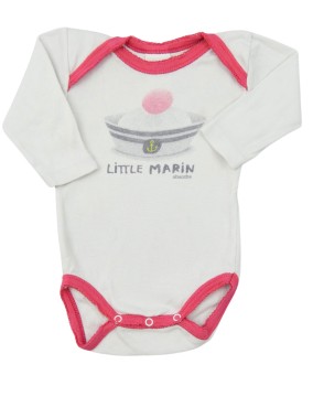 Body ML blanc marin pompon...