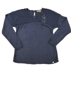 T-shirt ML bleu marine...