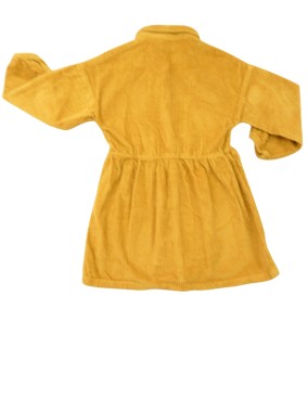 Robe velours jaune moutarde KIABI taille 5 ans