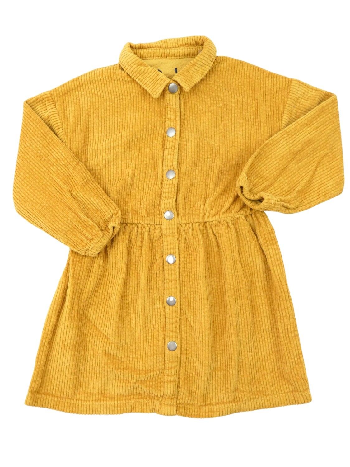 Robe velours jaune moutarde KIABI taille 5 ans Robe velours jaune moutarde KIABI taille 5 ans