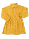 Robe velours jaune moutarde KIABI taille 5 ans Robe velours jaune moutarde KIABI taille 5 ans