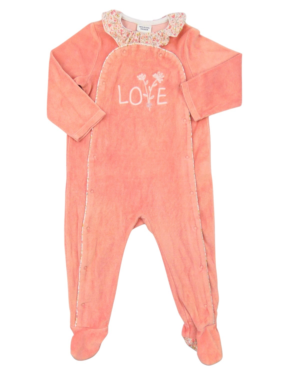 Pyjama 1p Love fleuri TAPE A L'ŒIL taille 23 mois Pyjama 1p Love fleuri TAPE A L'ŒIL taille 23 mois