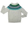 Pull gris motif hiver vert NAF NAF taille S