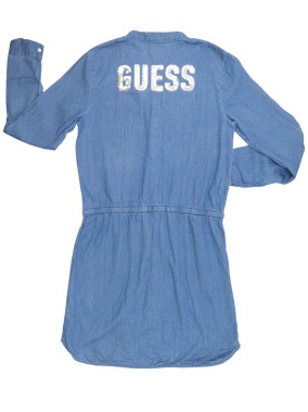 Robe jean boutons nacre GUESS taille 16 ans