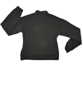 Pull sweat noir blanc et carreaux LIBERTO taille XS