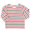 T-shirt ML rayures marine rouge taille 6 mois