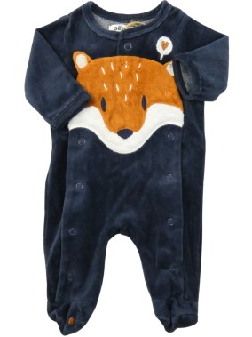 Pyjama bleu velours renard...