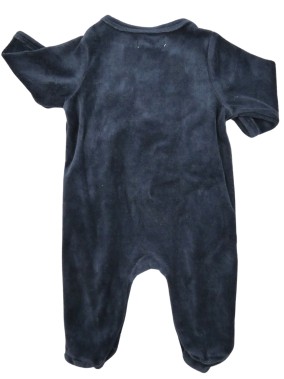 Pyjama bleu velours renard GEMO taille naissance