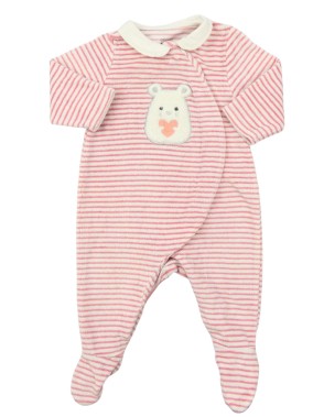 Pyjama 1p rose rayures...