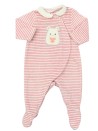 Pyjama 1p rose rayures souris OBAIBI taille 3 mois