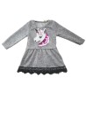 Robe manche longues licorne sequins taille 12 mois