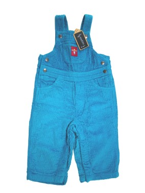 Salopette bleue côtelée U COLLECTIONS taille 12 mois