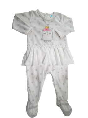 Pyjama blanc danseuse pinguin TEX taille 18 mois
