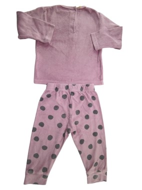 Pyjama MINNIE paillettes DISNEY violet taille 18 mois
