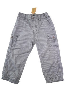 Pantalon rayures grises KIABI taille 18 mois