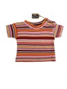 T-shirt rayé multicolore RIKIBOUM taille 3 mois