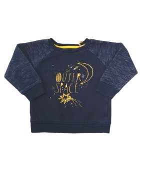 Pull manches longues space MINI REBEL taille 18 mois
