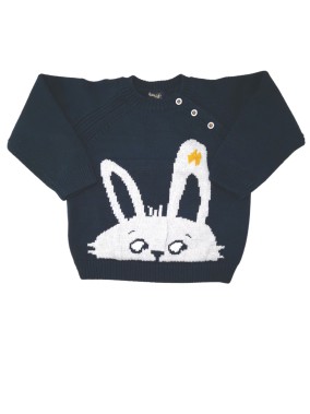 Pull manches longues lapin...