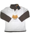 T-shirt ML col roulé renard MES PETITS CAILLOUX taille 18 mois