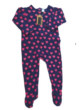 Pyjama ML marine cœurs TEX taille 24 mois