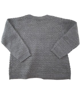 Gilet manches longues nœud jaune GEMO taille 24 mois