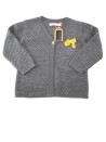 Gilet manches longues nœud jaune GEMO taille 24 mois
