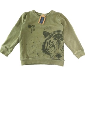 Pull ML tigre kaki NAME IT taille 24 mois
