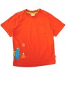 T-shirt MC orange marmotte QUECHUA taille 24 mois