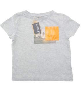 T-shirt MC poche orange KIABI taille 36 mois