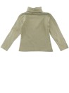 T-shirt ML col roulé fleurs bleues OKAOU taille 4 ans
