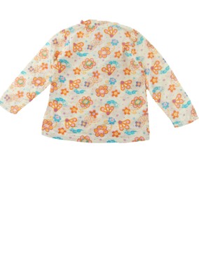 T-shirt blouse ML à fleurs papillons LA COMPAGNIE DES PETITS taille 4 ans