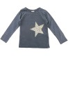T-shirt ML étoile sequins dorés TAPE A L'OEIL taille 4 ans