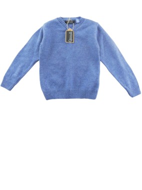 Pull ML col V  bleu OKAIDI taille 4ans