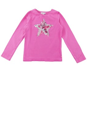 T-shirt ML étoile rose...