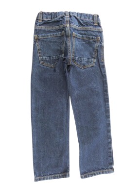 Pantalon jeans couture orange KIABI taille 5 ans