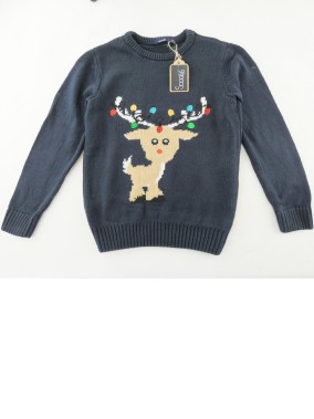 Pull ML renne de noël KIABI taille 5 ans