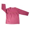 T-shirt rose fil doré boutons or GRAIN DE BLE taille 3 mois