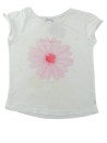 T-shirt manches courtes fleurs rose OKAIDI taille 6 ans