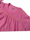 T-shirt rose fil doré boutons or GRAIN DE BLE taille 3 mois