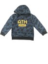 Sweat ML à capuche militaire bleu taille 6ans