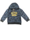 Sweat ML à capuche militaire bleu taille 6ans