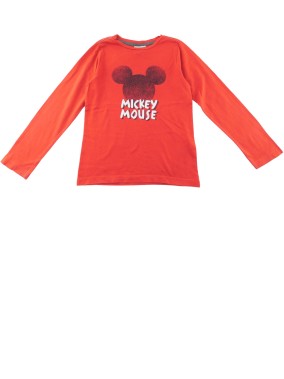 T-shirt ML tête de mickey DISNEY taille 6 ans