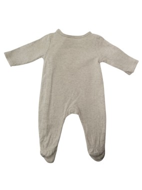 Pyjama gris animal avec robe TAPE A L'OEIL taille 3 mois