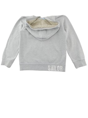 Gilet ML à capuche écusson "devil sailor" GEMO taille 8ans