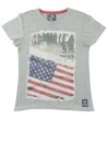 T-shirt MC drapeau USA FREEGUN taille 10 ans