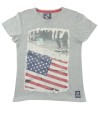 T-shirt MC drapeau USA FREEGUN taille 10ans