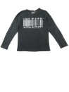 T-shirt ML noir code barre KIABI taille 10 ans