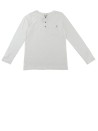 T-shirt ML blanc boutons KIABI taille 10ans