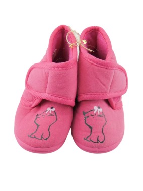 Chaussons roses chat taille 22