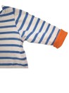 T-shirt ML marinière orange TAPE A L'OEIL taille 3 mois